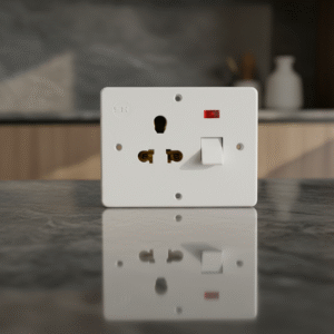 POWER PLUG DELUXE  PORCELAIN 40AMP GREEN