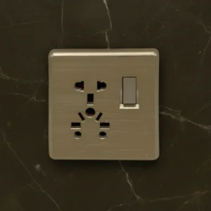 SK Inspire Gold Series - Single Multi-Universal Switched Socket Panel